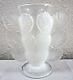 D' Avesn French Art Deco Opalescent Leaf Vase with Original Label