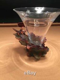 Daum Crystal Papillon Vase