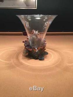 Daum Crystal Papillon Vase