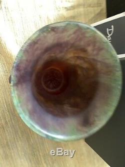 Daum Fig & Lizard Vase