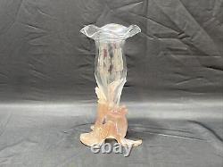 Daum France and Jean Boggio mermaid crystal and glass Vase Excellent Condition