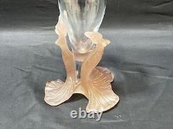 Daum France and Jean Boggio mermaid crystal and glass Vase Excellent Condition