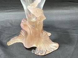 Daum France and Jean Boggio mermaid crystal and glass Vase Excellent Condition