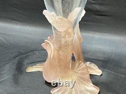 Daum France and Jean Boggio mermaid crystal and glass Vase Excellent Condition