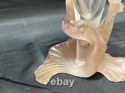 Daum France and Jean Boggio mermaid crystal and glass Vase Excellent Condition