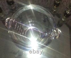 Daum Nancy 1930s Heavy Crystal Vase Signed