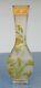 Daum Nancy 7 5/8 Enameled Glass Vase with Yellow Wildflowers