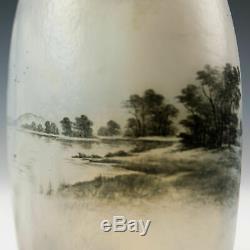 Daum Nancy Dutch Landscape Vase c1900