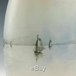 Daum Nancy Dutch Landscape Vase c1900