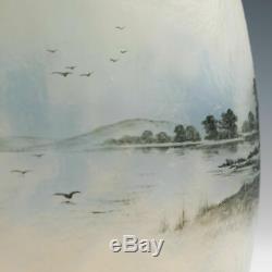 Daum Nancy Dutch Landscape Vase c1900