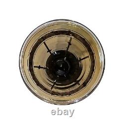 Daum Nancy Enameled Smoke Crystal Art Deco Vase with Christies Label