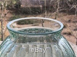 Daum Nancy France Etched Art Deco Vase 11.5