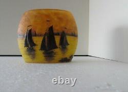 Daum Nancy Sailboat Vase