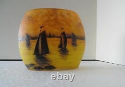 Daum Nancy Sailboat Vase