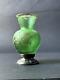 Daum Nancy, elegant small glass vase. Circa 1900