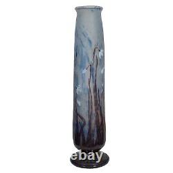 Daum Nancy enamelled and internally decorated Glass Vase