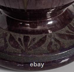 Daum Nancy enamelled and internally decorated Glass Vase