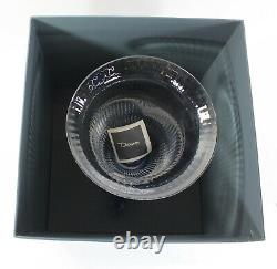 Daum Rare'Marly Bleu' Crystal & Pate de Verre Glass Centerpiece Vase New in Box