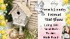 Diy French Country Pedestal Bird House Using Iod Moulds U0026 Fusion Milk Paint Garden Decor