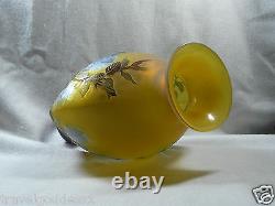 EMILE GALLE -FRENCH ART NOUVEAU GLASS VASE, c. 1900-Handcrafted glass