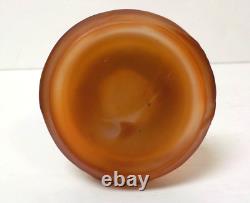 EMILE GALLE French CAMEO Art Glass 3.75 Miniruew Vase, c. 1900