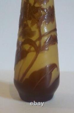 EMILE GALLE French CAMEO Art Glass 6.5 Vase, c. 1910 (#2)