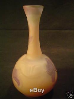 EMILE GALLE French CAMEO Art Glass Vase, c. 1910 (#1)