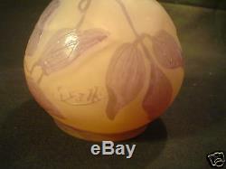 EMILE GALLE French CAMEO Art Glass Vase, c. 1910 (#1)