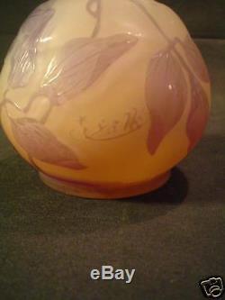 EMILE GALLE French CAMEO Art Glass Vase, c. 1910 (#1)