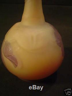 EMILE GALLE French CAMEO Art Glass Vase, c. 1910 (#1)