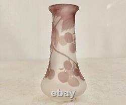 Emil Galle 4 Glass Vase Antique French Art