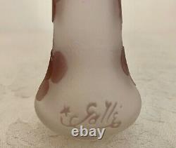 Emil Galle 4 Glass Vase Antique French Art
