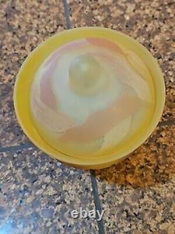 Emile Cameo Glass Vase Jar Lidded Signed Galle Art Florals Lilly Art Glass 4