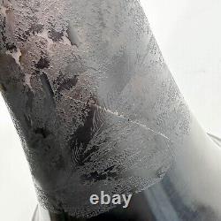 Emile Galle French Acid Etched Scenic Cameo Glass Vase circa 1880 cracked 18
