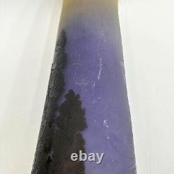 Emile Galle French Acid Etched Scenic Cameo Glass Vase circa 1880 cracked 18