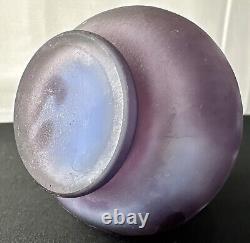 Emile Galle French Vase Cameo Glass Authentic Signed Gallé 3.5 Authentic Orig