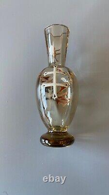 Emile Galle glass vase Chardons et Croix de Lorraine. Circa 1890