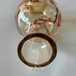 Emile Galle glass vase Chardons et Croix de Lorraine. Circa 1890