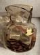 Ernest-Baptiste Leveille French Art Nouveau Japonisme Smokey Glass Gilt Vase WOW