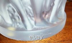 Excellent Condition! Lalique Bacchantes Clear Nudes Sculpture Vase Signed 9 5/8