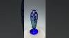 Exclusive Preview Le Verre Francais Azurette Blue Art Glass Vase Lot 98