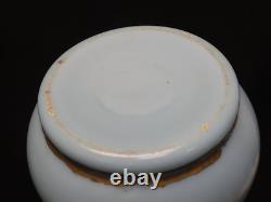 Fabulous Art Nouveau French Opaline Turquoise Gilt Gilded Vase 8.5