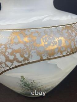 Fenton 1998 French Opalescent After the Rain Connoisseur Collection 8 Vase