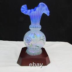 Fenton Cobalt French Opalescent Blue Harmony Vase Special Order LE 1999 W2194