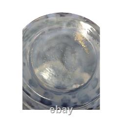 Fenton French Opalescent Diamond Optic Vase, 9 Tall, Handmade Art Glass-FF2