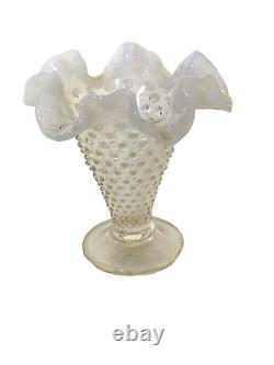 Fenton French Opalescent White Milk Glass PETITE EPERGNE 4 Vase 6 Bon Bon 50'S