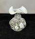 Fenton Hand Painted Clear French Opalescent Beaded Melon Vase 6. Signed/Marked