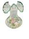 Fenton Signed Hand Painted By D. Musser French Opalescent Spiral 3D Optic Vase