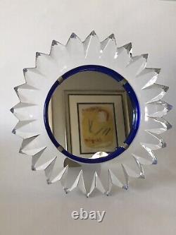 Fine Lalique Crystal Glass Janina Mirror -signed- 1955 French Art Nouveau Modern