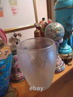French Acid Cut Art Deco Large Vase